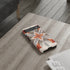 Silver Feather Compass - Impact Resistant Phone Case
